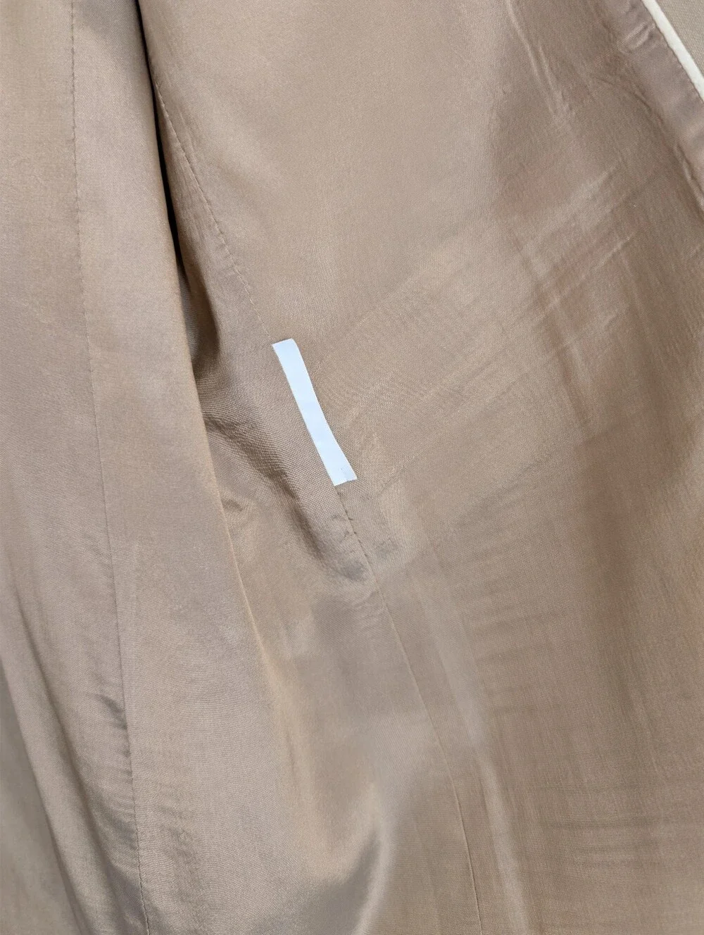 Zanella Tan Single Breasted Three Button Lightweight Blazer